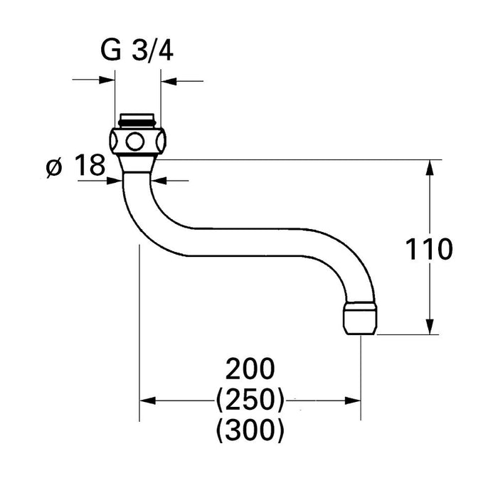 Grohe Swivel Tube Spout 13084000 - Unbeatable Bathrooms