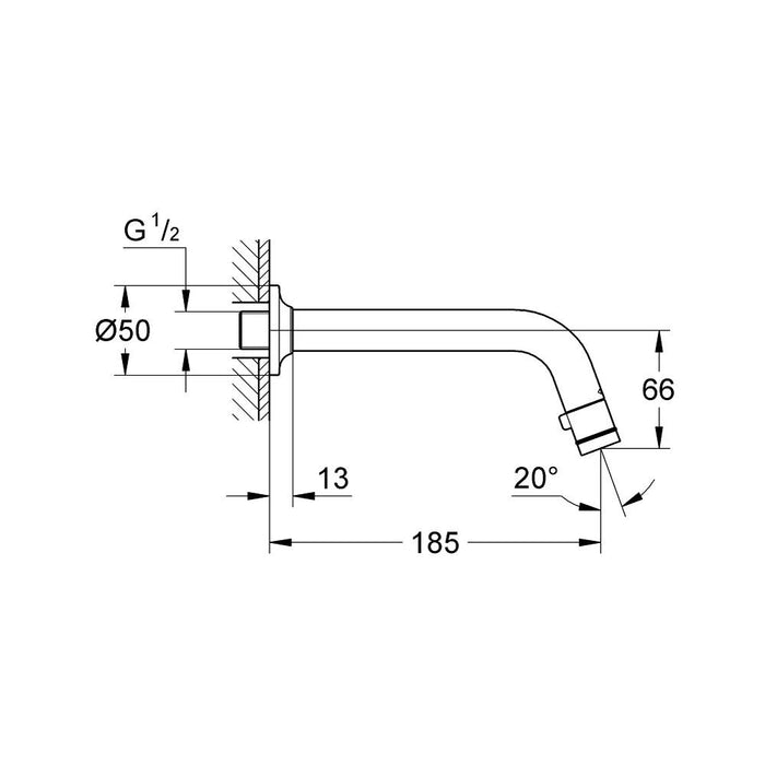 Grohe Universal Wall-Mounted Tap Dn15 - Unbeatable Bathrooms