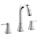 Grohe Grandera 1/2 Inch Medium Size Three Hole Basin Mixer with Pop Up Waste - Unbeatable Bathrooms