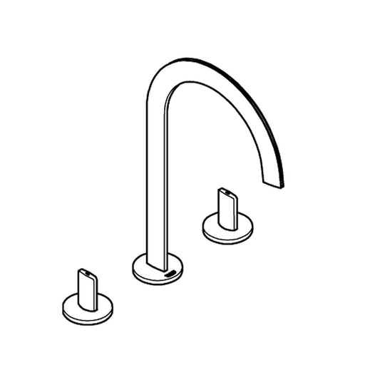 Grohe Atrio Icon 3D 3-Hole Deck-Mount Basin Mixer - Unbeatable Bathrooms
