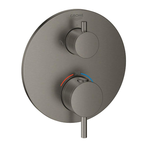 Grohe Atrio Thermostatic Shower Mixer for 2 Outlets with Integrated Shut Off/Diverter Valve - Unbeatable Bathrooms