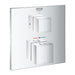 Grohtherm Cube Thermostatic Mixer for 1 Outlet with Shut Off Valve - Unbeatable Bathrooms