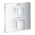 Grohtherm Cube Thermostatic Mixer for 1 Outlet with Shut Off Valve - Unbeatable Bathrooms