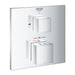 Grohtherm Cube Thermostatic bath tub mixer for 2 outlets with integrated shut off/diverter valve - Unbeatable Bathrooms