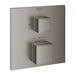 Grohtherm Cube Thermostatic bath tub mixer for 2 outlets with integrated shut off/diverter valve - Unbeatable Bathrooms