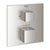 Grohtherm Cube Thermostatic bath tub mixer for 2 outlets with integrated shut off/diverter valve - Unbeatable Bathrooms
