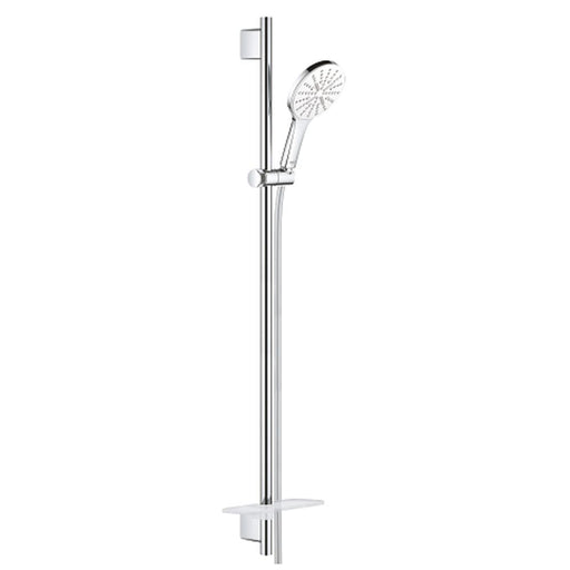 Grohe Rainshower SmartActive 130 Shower Rail set 3 sprays moon white - Unbeatable Bathrooms