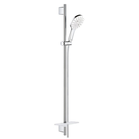 Grohe Rainshower SmartActive 130 Shower Rail set 3 sprays moon white - Unbeatable Bathrooms