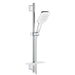 Grohe Rainshower SmartActive 130 Cube Shower Rail set 3 sprays moon white - Unbeatable Bathrooms