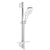 Grohe Rainshower SmartActive 130 Cube Shower Rail set 3 sprays moon white - Unbeatable Bathrooms