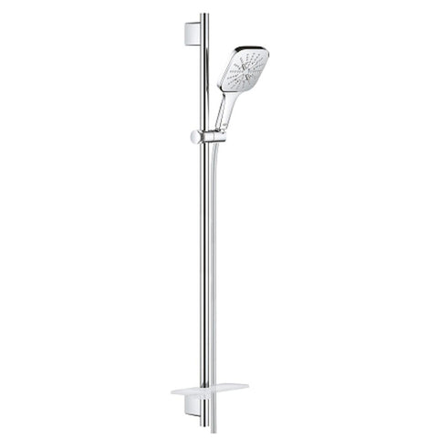 Grohe Rainshower SmartActive 130 Cube Shower Rail set 900 tray 3 sprays - Unbeatable Bathrooms
