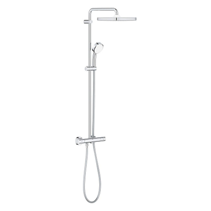Grohe Tempesta Cosmopolitan 250 Cube Shower System with Thermostat for Wall Mounting - Unbeatable Bathrooms
