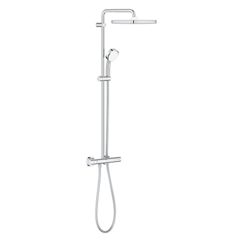 Grohe Tempesta Cosmopolitan 250 Cube Shower System with Thermostat for Wall Mounting - Unbeatable Bathrooms