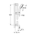Grohe Tempesta Cosmopolitan 100 Shower Rail Set 3 Sprays Chrome - Unbeatable Bathrooms