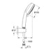 Grohe Tempesta Cosmopolitan 100 Wall Holder Set 3 Sprays - Unbeatable Bathrooms