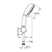 Grohe Tempesta Rustic 100 Wall Holder Set 4 Sprays - Unbeatable Bathrooms