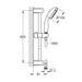 Grohe New Tempesta Shower Rail Set with 2 Sprays And Anti Limescale System - Unbeatable Bathrooms