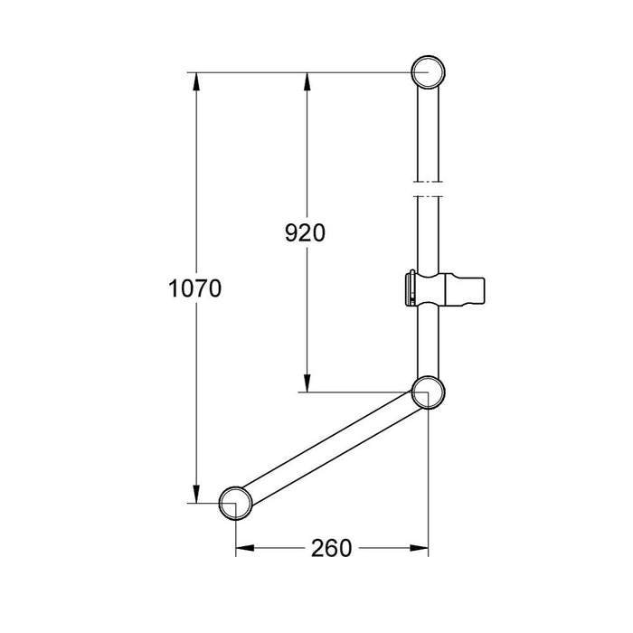 Grohe Relexa Shower Rail, 900mm - Unbeatable Bathrooms
