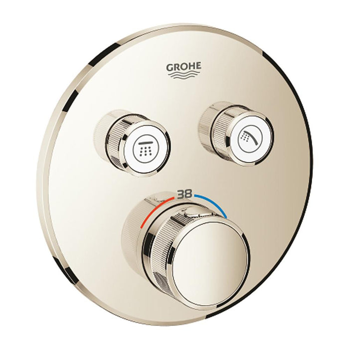 Grohe Grohtherm Chrome Smartcontrol Thermostat for Concealed Installation with 2 Valves - Unbeatable Bathrooms