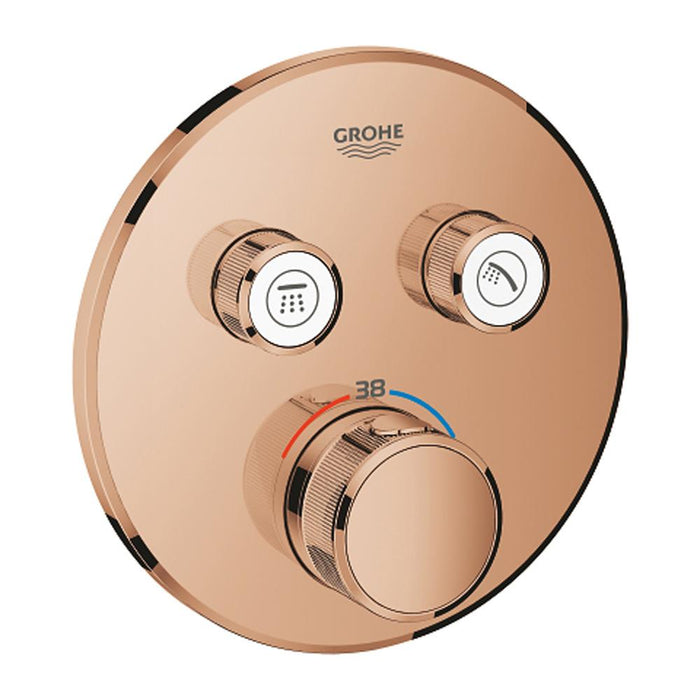 Grohe Grohtherm Chrome Smartcontrol Thermostat for Concealed Installation with 2 Valves - Unbeatable Bathrooms