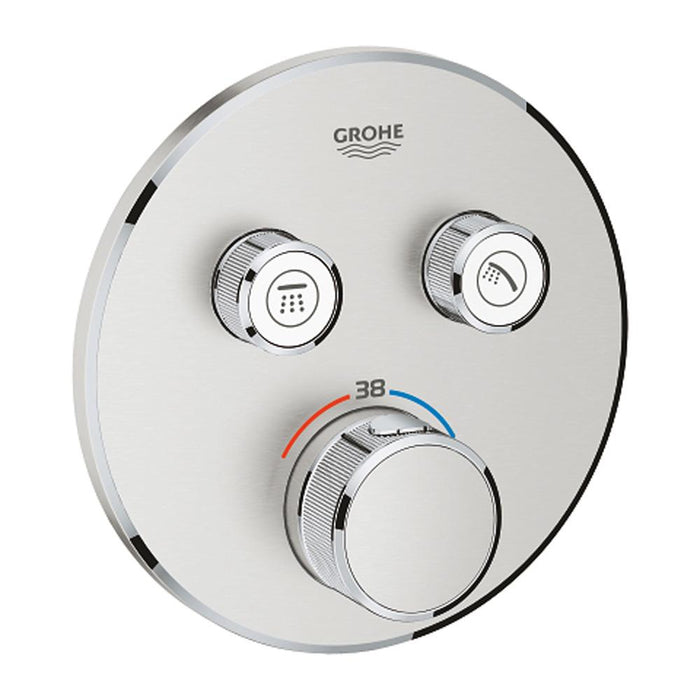 Grohe Grohtherm Chrome Smartcontrol Thermostat for Concealed Installation with 2 Valves - Unbeatable Bathrooms