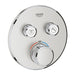 Grohe Grohtherm Chrome Smartcontrol Thermostat for Concealed Installation with 2 Valves - Unbeatable Bathrooms