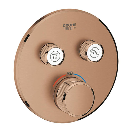 Grohe Grohtherm Chrome Smartcontrol Thermostat for Concealed Installation with 2 Valves - Unbeatable Bathrooms