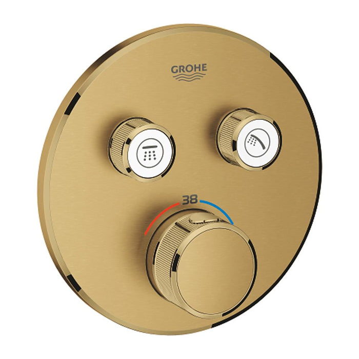 Grohe Grohtherm Chrome Smartcontrol Thermostat for Concealed Installation with 2 Valves - Unbeatable Bathrooms