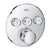 Grohe Grohtherm Chrome Smartcontrol Thermostat for Concealed Installation with 3 Valves - Unbeatable Bathrooms