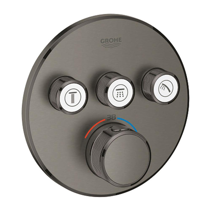 Grohe Grohtherm Chrome Smartcontrol Thermostat for Concealed Installation with 3 Valves - Unbeatable Bathrooms