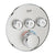 Grohe Grohtherm Chrome Smartcontrol Thermostat for Concealed Installation with 3 Valves - Unbeatable Bathrooms