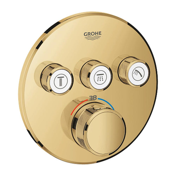 Grohe Grohtherm Chrome Smartcontrol Thermostat for Concealed Installation with 3 Valves - Unbeatable Bathrooms