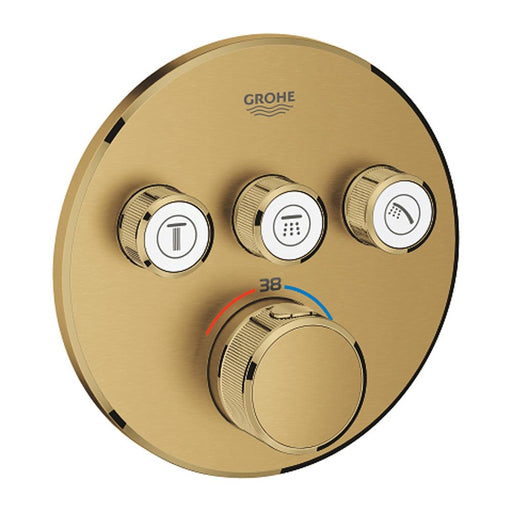 Grohe Grohtherm Chrome Smartcontrol Thermostat for Concealed Installation with 3 Valves - Unbeatable Bathrooms