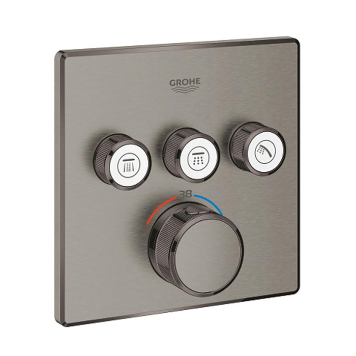 Grohe Grohtherm Smartcontrol Thermostat for Concealed Installation with 3 Valves and Square Design - Unbeatable Bathrooms