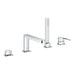 Grohe Plus 4-Hole Single-Lever Bath Combination - Unbeatable Bathrooms