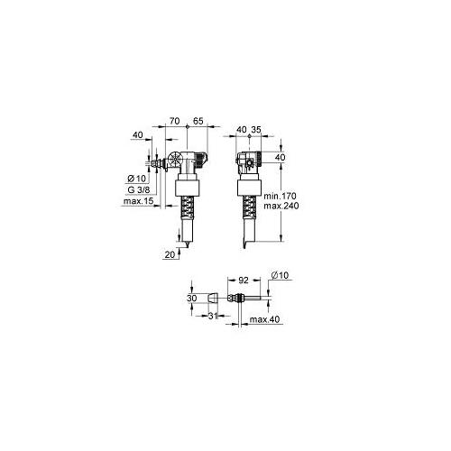 Grohe 3/8 Inch Filling Valve - Unbeatable Bathrooms