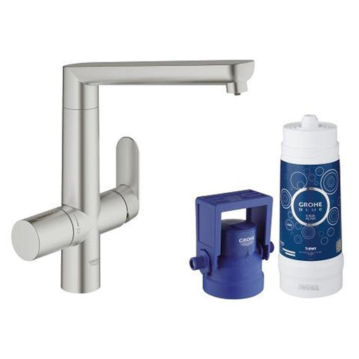 Grohe Blue K7 Pure Starter Kit with High 140 Degree Swivel Spout - Unbeatable Bathrooms