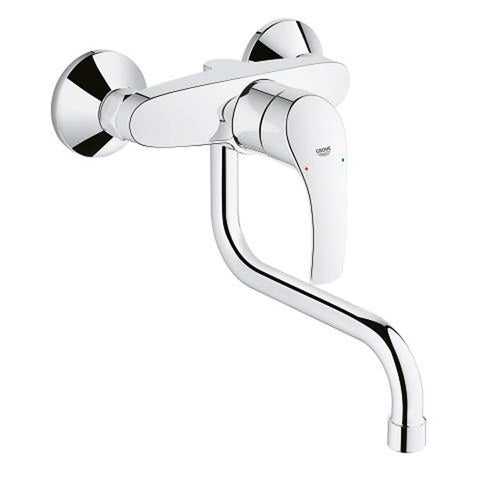 Grohe Eurosmart Single-Lever Sink Mixer 1/2" Wall Mounted - Unbeatable Bathrooms