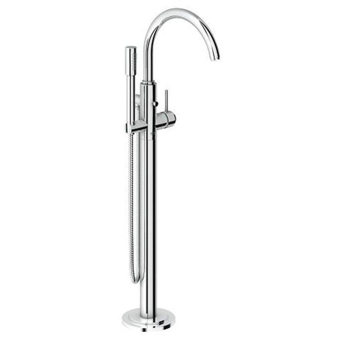 Grohe Atrio Single-Lever Bath Mixer 1/2", Floor Mounted Chrome - Unbeatable Bathrooms