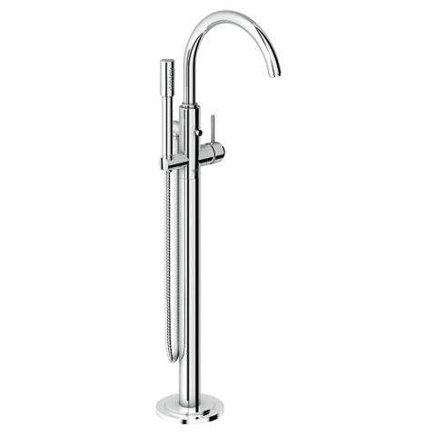 Grohe Atrio Single-Lever Bath Mixer 1/2", Floor Mounted Chrome - Unbeatable Bathrooms