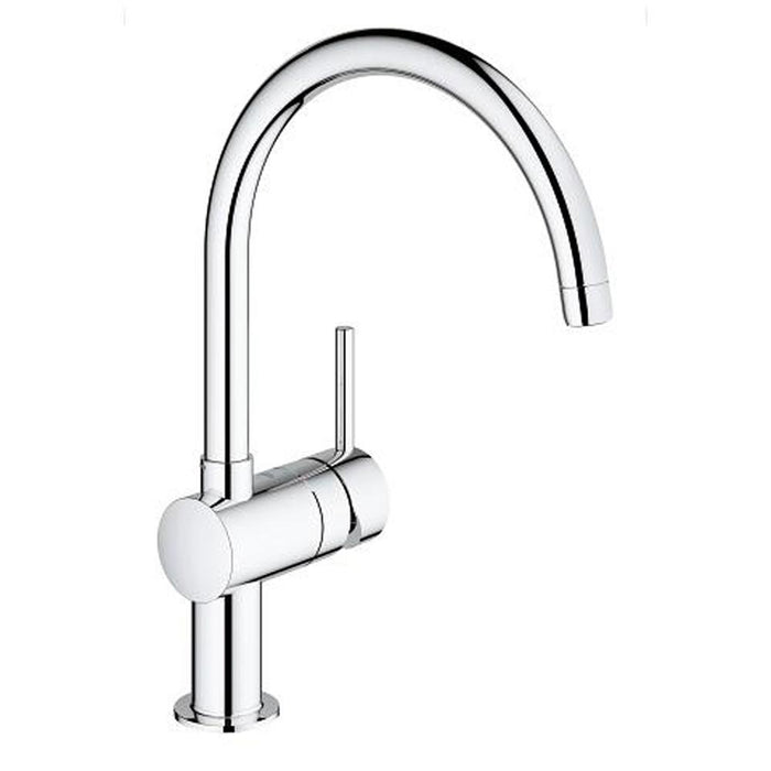 Grohe Minta 1/2 Inch Single Lever C Shaped Spout Sink Mixer - Unbeatable Bathrooms