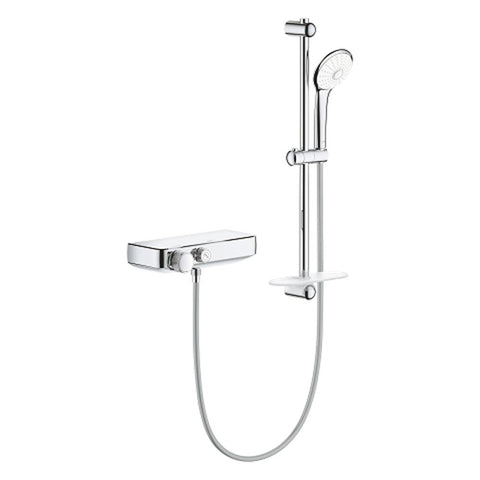 Grohtherm Smartcontrol Thermostatic Shower Mixer 1/2" with Shower Set 34720000 - Unbeatable Bathrooms
