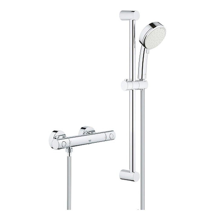 Grohtherm 800 Cosmopolitan Thermostatic Shower Set 1/2" 34768000 - Unbeatable Bathrooms