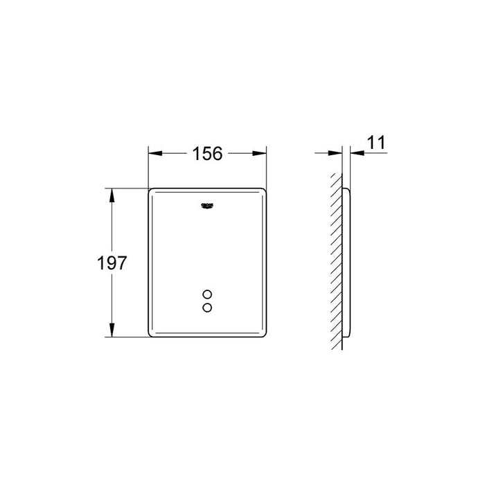 Grohe Tectron Skate Infra-Red Electronic 230V for Urinal - Unbeatable Bathrooms