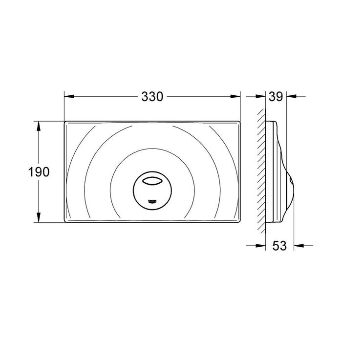 Grohe Surf G Flush Plate - Unbeatable Bathrooms