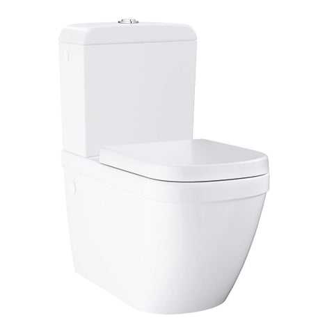 Grohe Euro Ceramic Close Coupled Toilet (Closed Back) With Soft Close Seat - Unbeatable Bathrooms