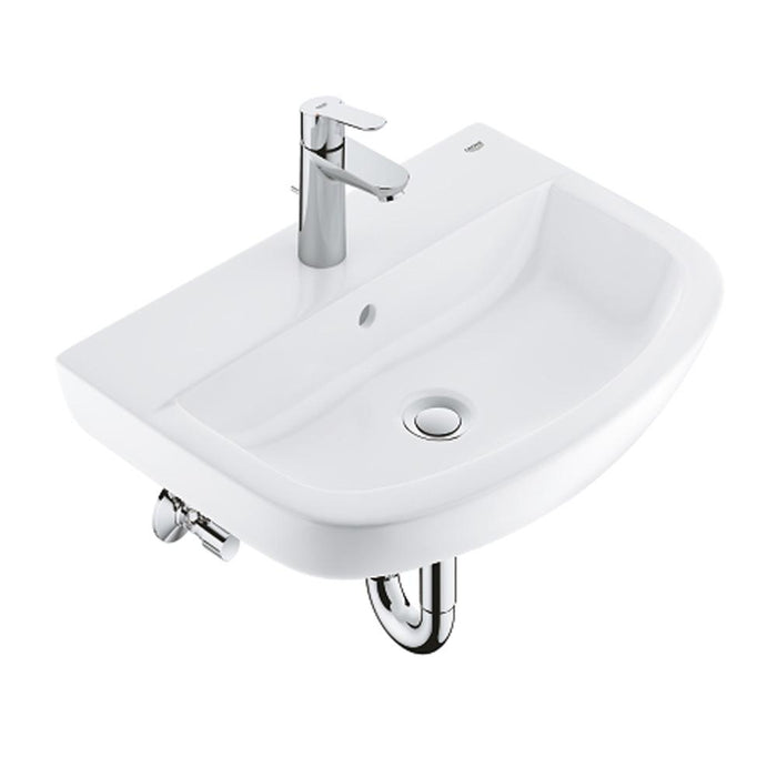 Grohe Bau 55mm Ceramic Wall Hung Basin Bundle & Start Edge Single-Lever Basin Mixer - 1TH - Unbeatable Bathrooms
