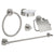 Grohe Essentials 5-in-1 Bathroom Accessories Set - Towel Ring, Towel Rail, Robe Hook, Toilet Roll Holder & Soap Dish Holder - Unbeatable Bathrooms