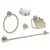 Grohe Essentials 5-in-1 Bathroom Accessories Set - Towel Ring, Towel Rail, Robe Hook, Toilet Roll Holder & Soap Dish Holder - Unbeatable Bathrooms