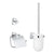 Grohe Essentials 3-in-1 WC Toilet Accessories Set - Toilet Brush, Toilet Roll Holder & Robe Hook - Unbeatable Bathrooms